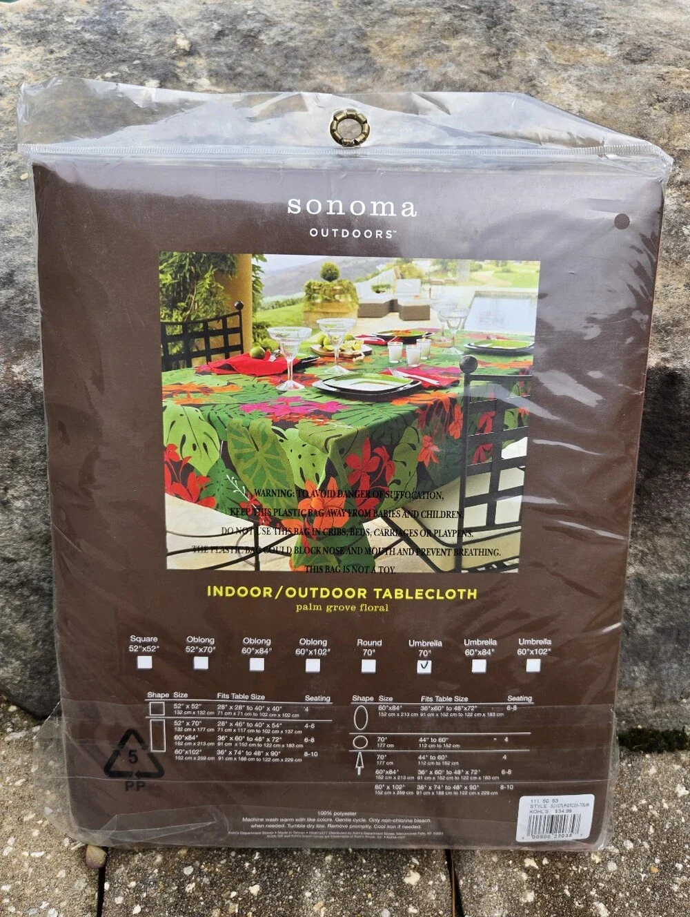 NWT Sonoma Outdoors Round 70